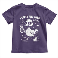 I Dilly And Then I Dally Toddler T Shirt Retro Duck Funny Animal Meme