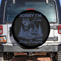 Raccoon Dilly Dallying Spare Tire Cover Funny Sorry Im Late Silly Animal