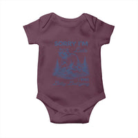 Raccoon Dilly Dallying Baby Onesie Funny Sorry Im Late Silly Animal