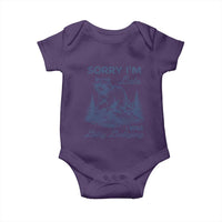 Raccoon Dilly Dallying Baby Onesie Funny Sorry Im Late Silly Animal