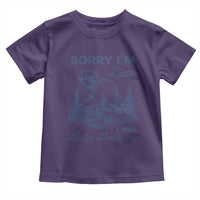 Raccoon Dilly Dallying Toddler T Shirt Funny Sorry Im Late Silly Animal
