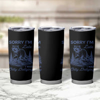 Raccoon Dilly Dallying Tumbler Cup Funny Sorry Im Late Silly Animal