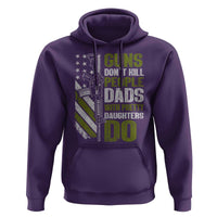 Funny Girl Dad Hoodie Guns Dont Kill People Dads With Pretty Daughters Do American Flag