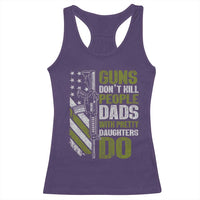 Funny Girl Dad Racerback Tank Top Guns Dont Kill People Dads With Pretty Daughters Do American Flag