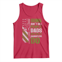 Funny Girl Dad Tank Top Guns Dont Kill People Dads With Pretty Daughters Do American Flag