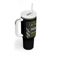 Funny Girl Dad Tumbler With Handle Guns Dont Kill People Dads With Pretty Daughters Do American Flag