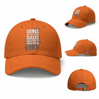 Guns Dont Kill People Dads With Pretty Daughters Do Baseball Cap Funny Girl Dad Gun American Flag