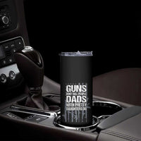 Guns Dont Kill People Dads With Pretty Daughters Do Skinny Tumbler Funny Girl Dad Gun American Flag
