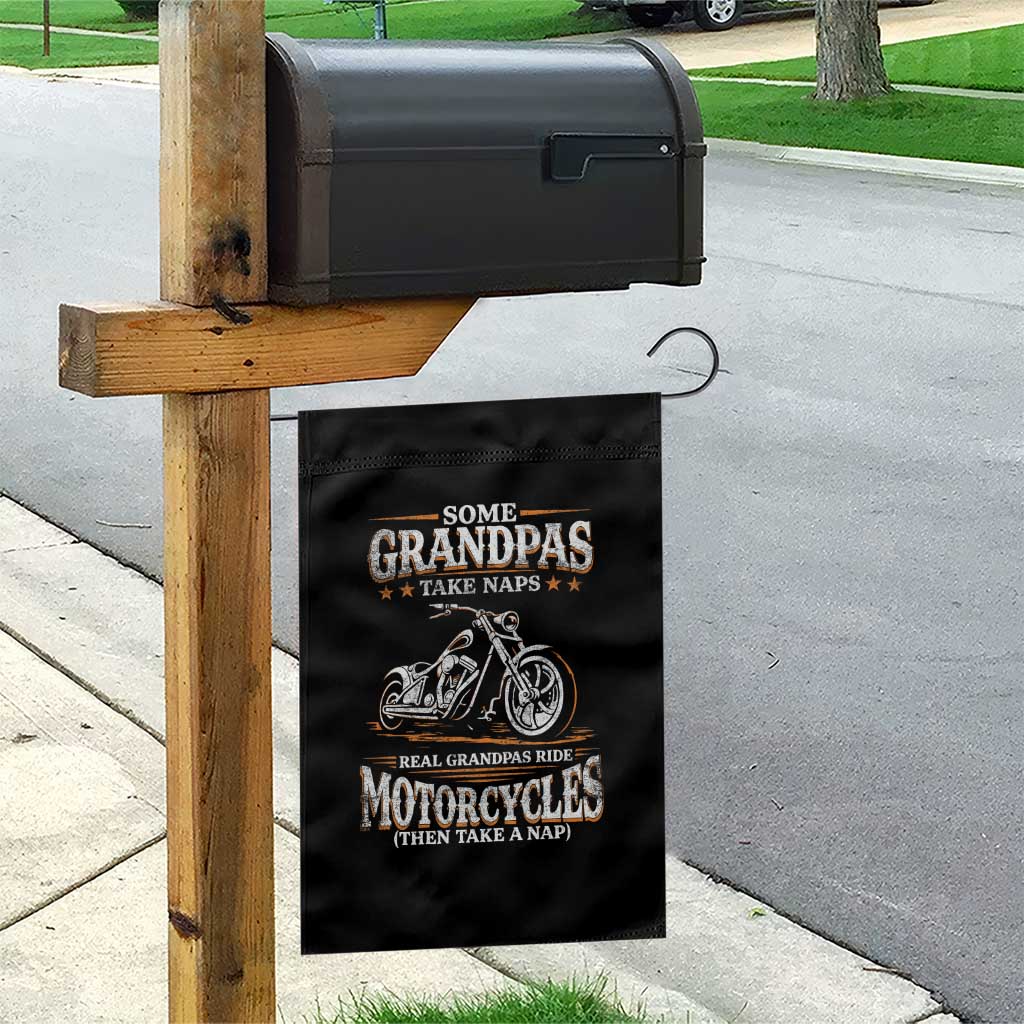 Biker Grandpa Garden Flag Some Grandpas Take Naps Real Grandpas Ride Motorcycles