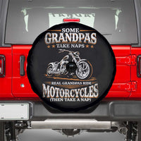 Biker Grandpa Spare Tire Cover Some Grandpas Take Naps Real Grandpas Ride Motorcycles