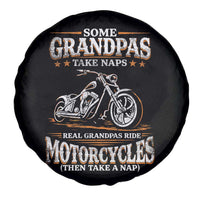 Biker Grandpa Spare Tire Cover Some Grandpas Take Naps Real Grandpas Ride Motorcycles