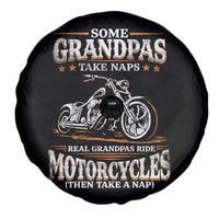 Biker Grandpa Spare Tire Cover Some Grandpas Take Naps Real Grandpas Ride Motorcycles