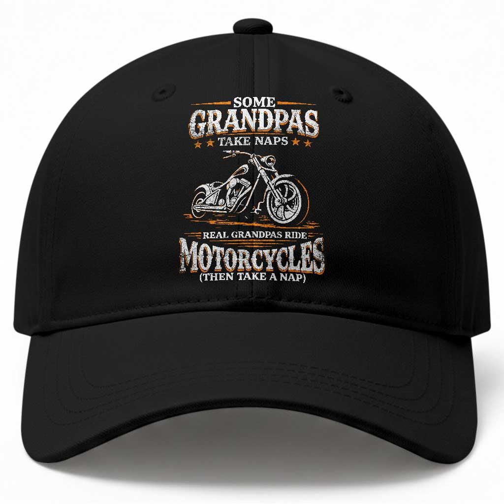 Biker Grandpa Baseball Cap Some Grandpas Take Naps Real Grandpas Ride Motorcycles