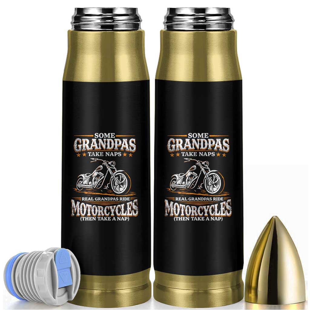 Biker Grandpa Bullet Tumbler Some Grandpas Take Naps Real Grandpas Ride Motorcycles