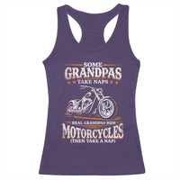 Biker Grandpa Racerback Tank Top Some Grandpas Take Naps Real Grandpas Ride Motorcycles