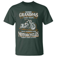 Biker Grandpa T Shirt Some Grandpas Take Naps Real Grandpas Ride Motorcycles