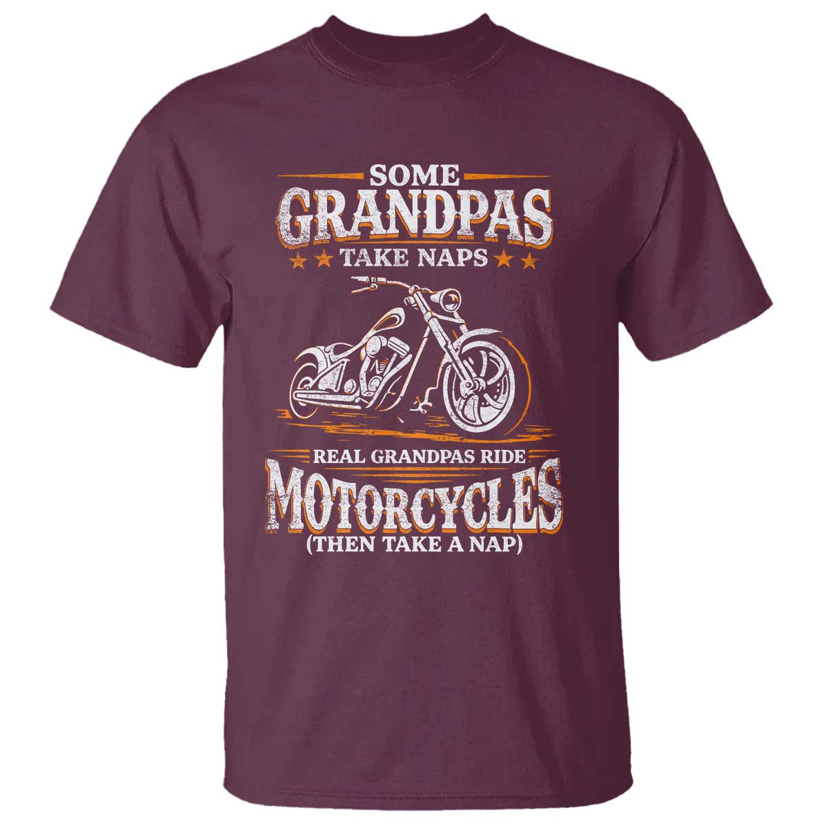 Biker Grandpa T Shirt Some Grandpas Take Naps Real Grandpas Ride Motorcycles