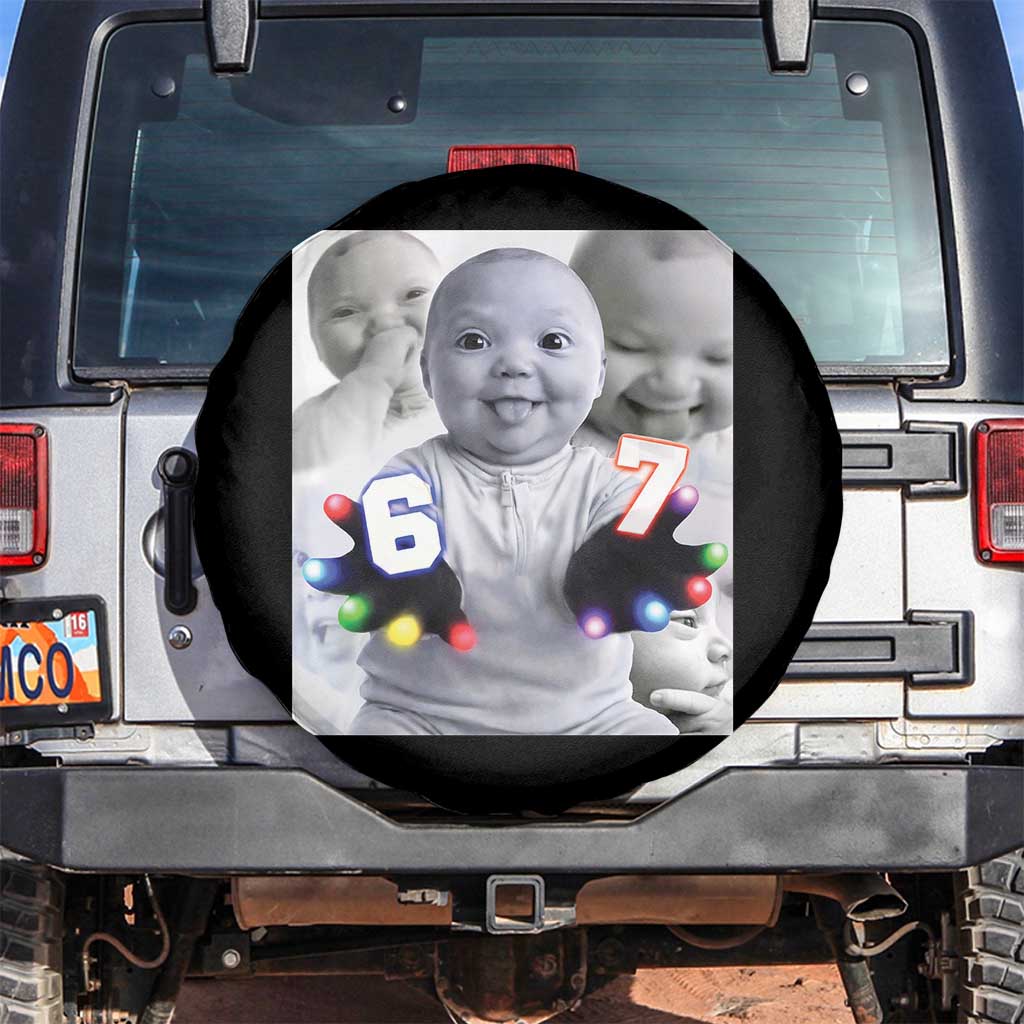 Gloving Niche 67 Ai Baby Meme Spare Tire Cover Six Seven Hand Funny Laughing Baby