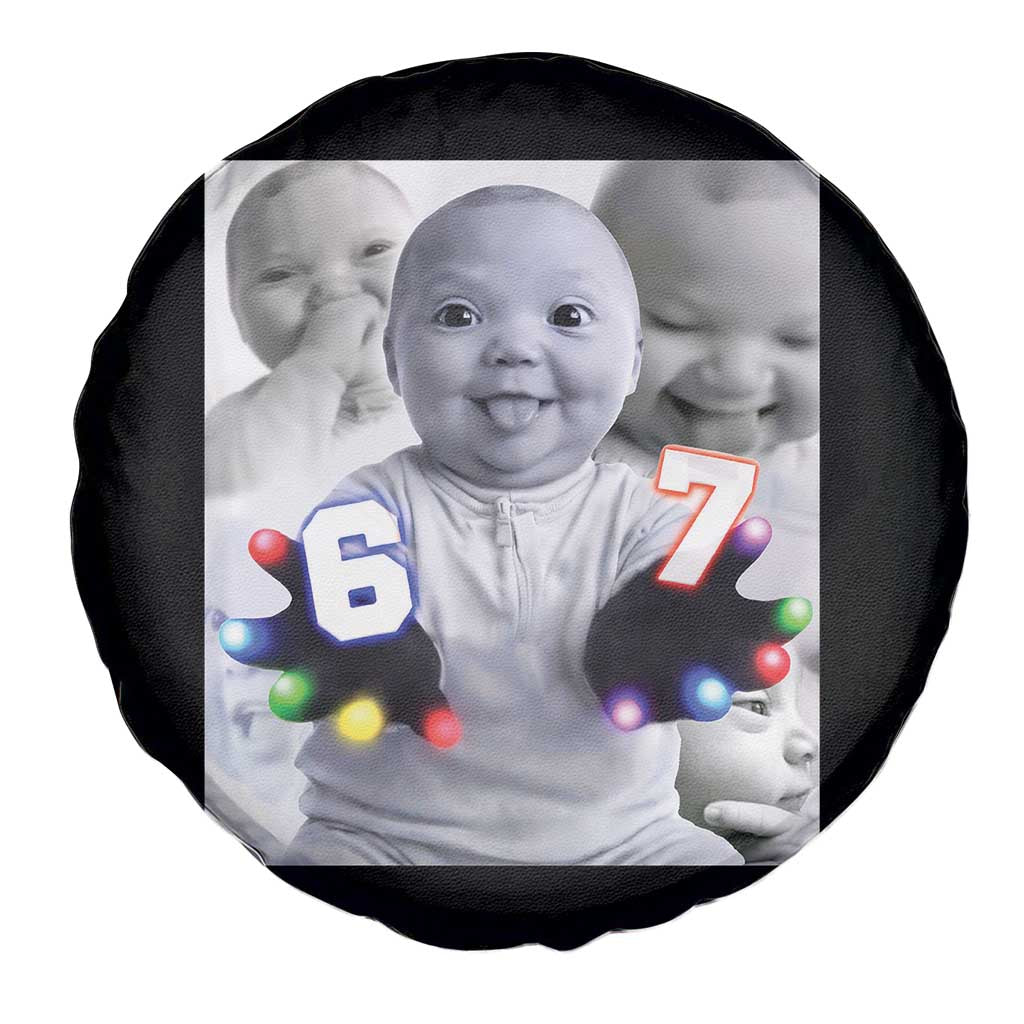 Gloving Niche 67 Ai Baby Meme Spare Tire Cover Six Seven Hand Funny Laughing Baby