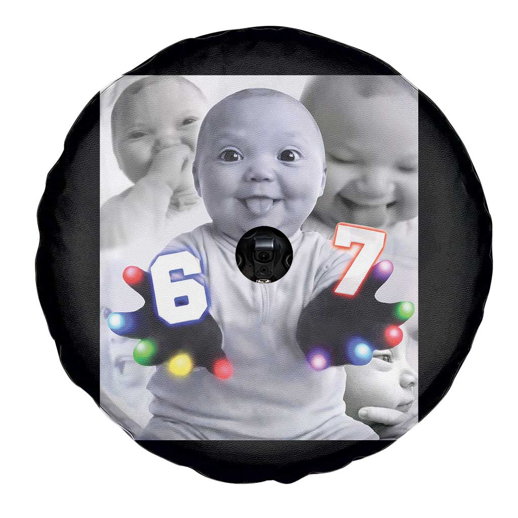 Gloving Niche 67 Ai Baby Meme Spare Tire Cover Six Seven Hand Funny Laughing Baby