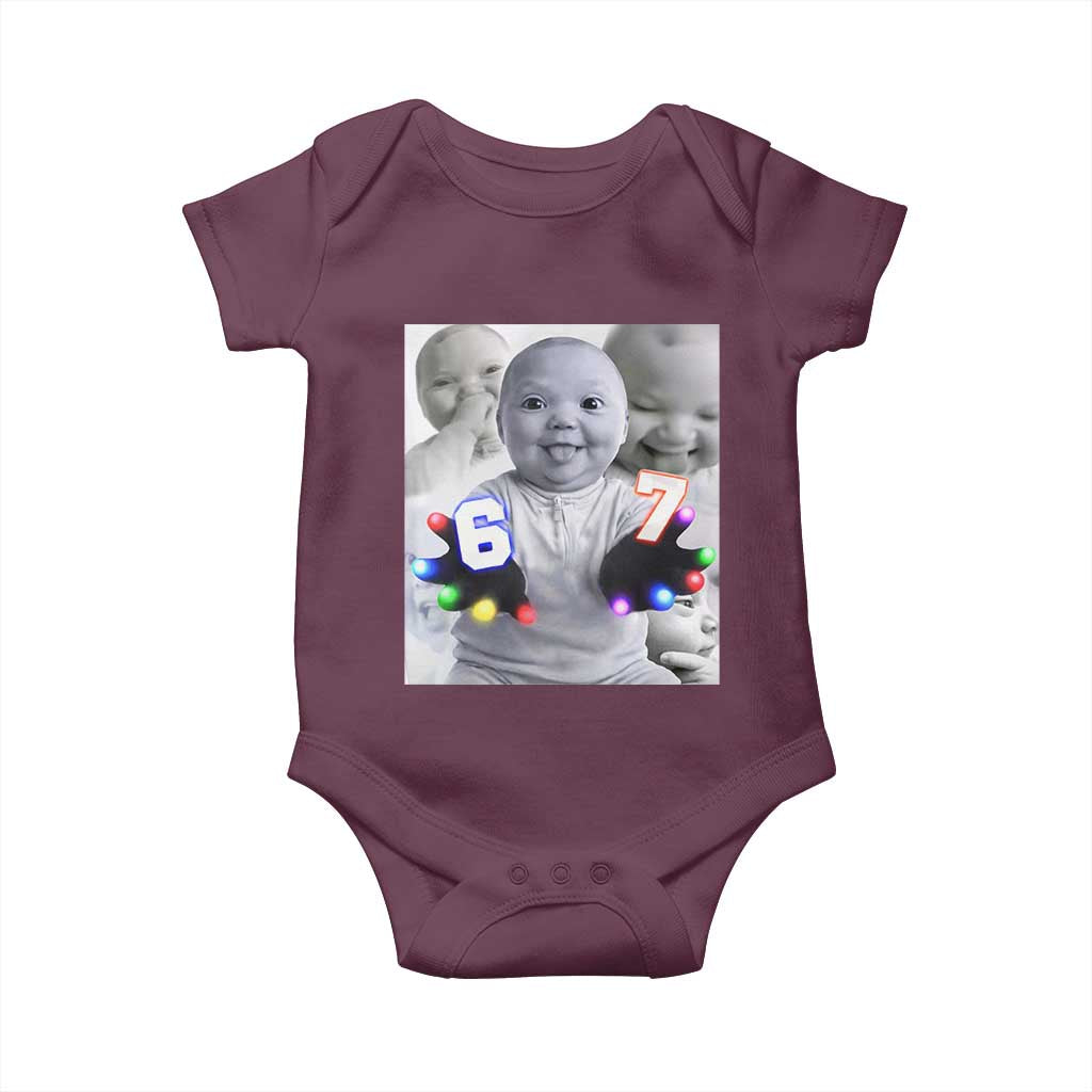 Gloving Niche 67 Ai Baby Meme Baby Onesie Six Seven Hand Funny Laughing Baby