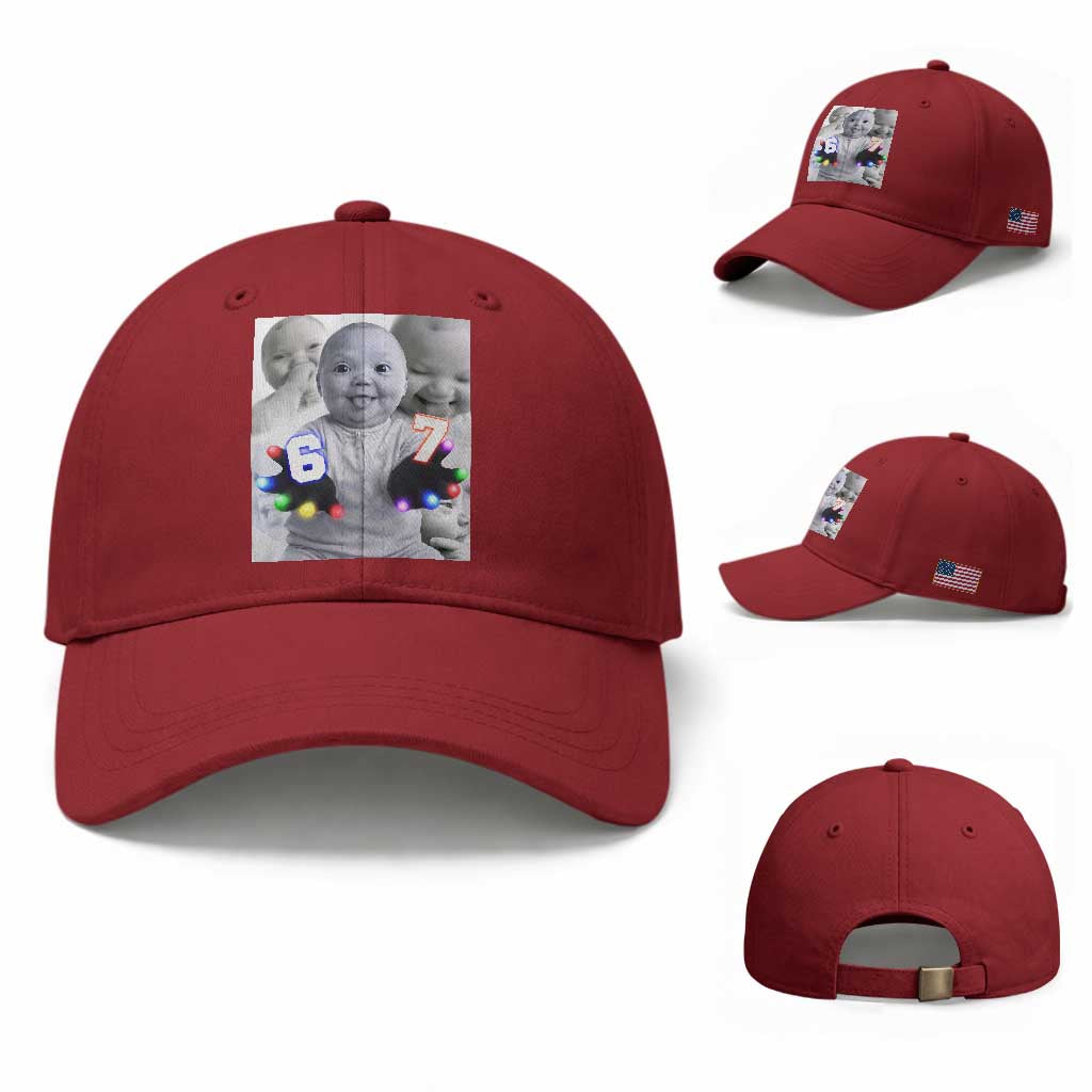 Gloving Niche 67 Ai Baby Meme Baseball Cap Six Seven Hand Funny Laughing Baby