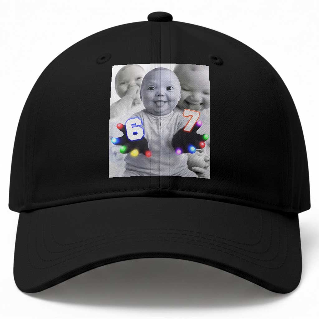 Gloving Niche 67 Ai Baby Meme Baseball Cap Six Seven Hand Funny Laughing Baby