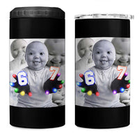 Gloving Niche 67 Ai Baby Meme 4 in 1 Can Cooler Tumbler Six Seven Hand Funny Laughing Baby