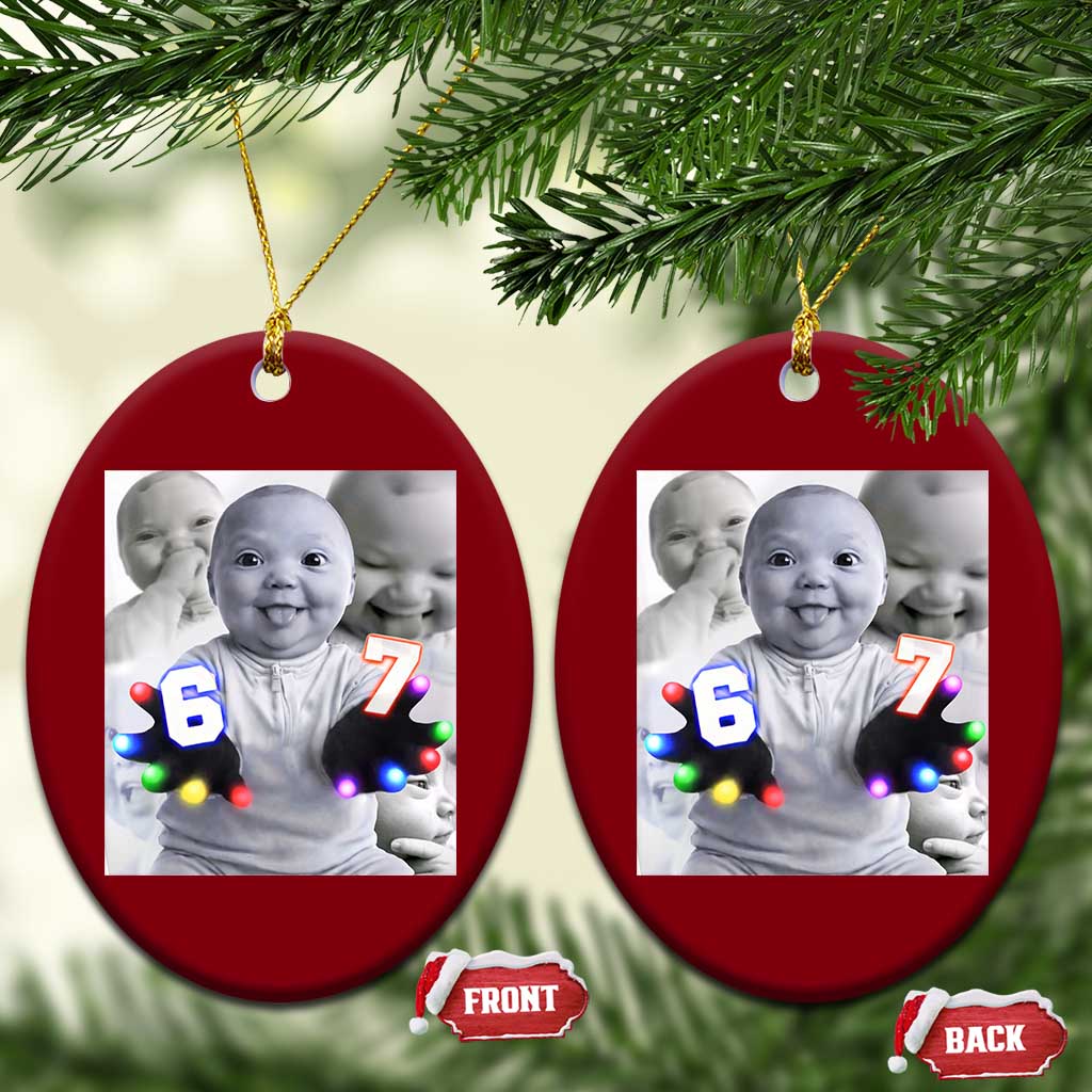 Gloving Niche 67 Ai Baby Meme Ceramic Ornament Six Seven Hand Funny Laughing Baby