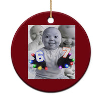 Gloving Niche 67 Ai Baby Meme Ceramic Ornament Six Seven Hand Funny Laughing Baby