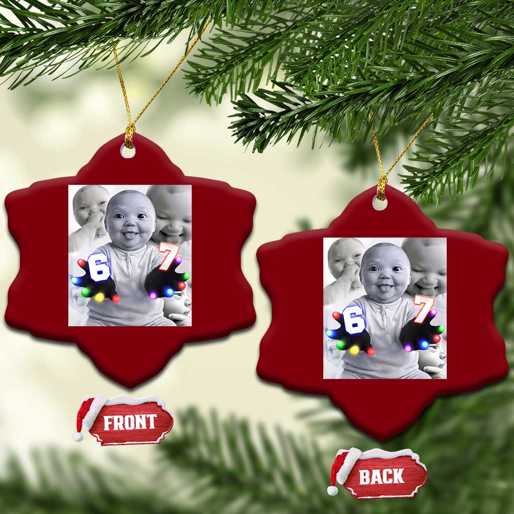 Gloving Niche 67 Ai Baby Meme Ceramic Ornament Six Seven Hand Funny Laughing Baby