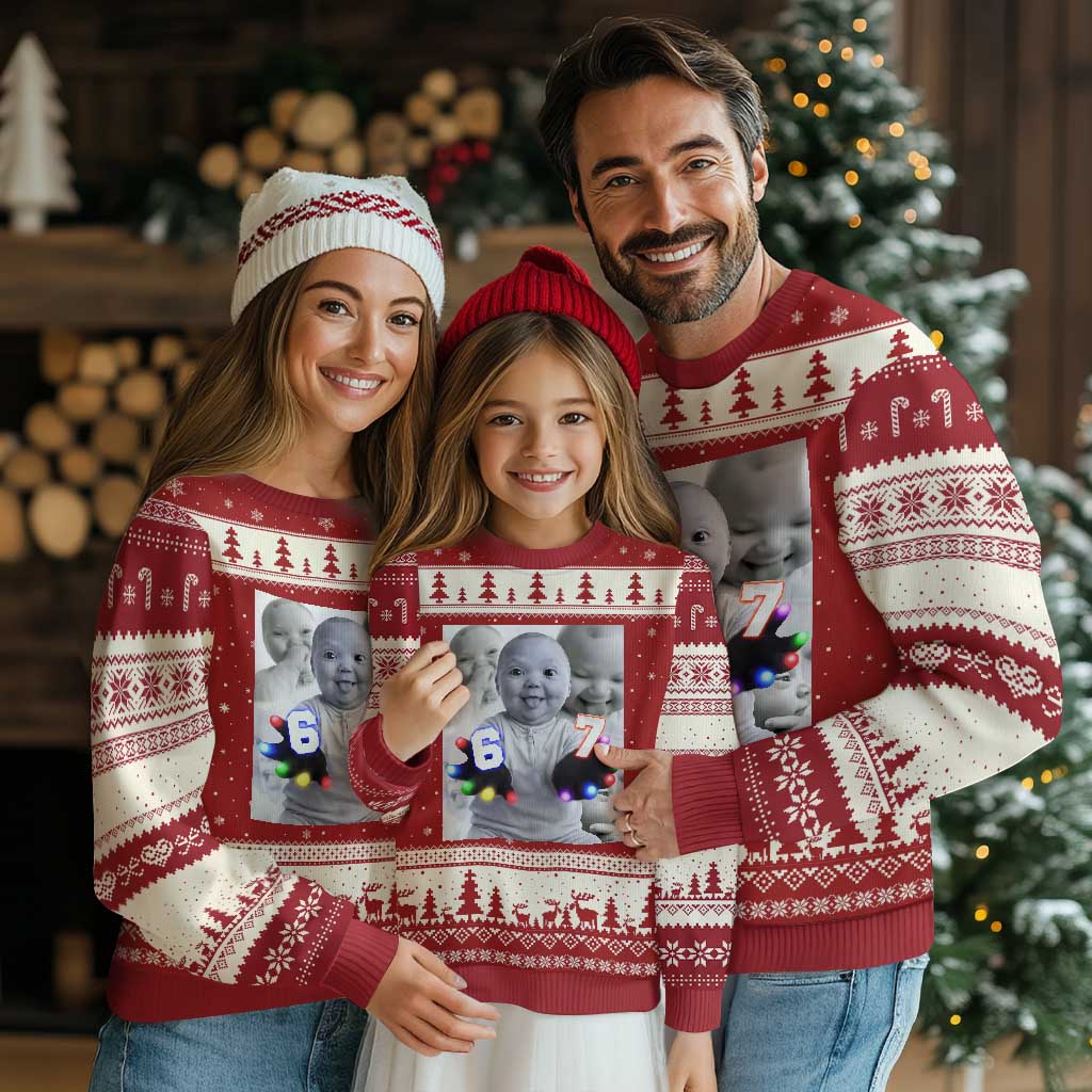 Gloving Niche 67 Ai Baby Meme Ugly Christmas Sweater Six Seven Hand Funny Laughing Baby