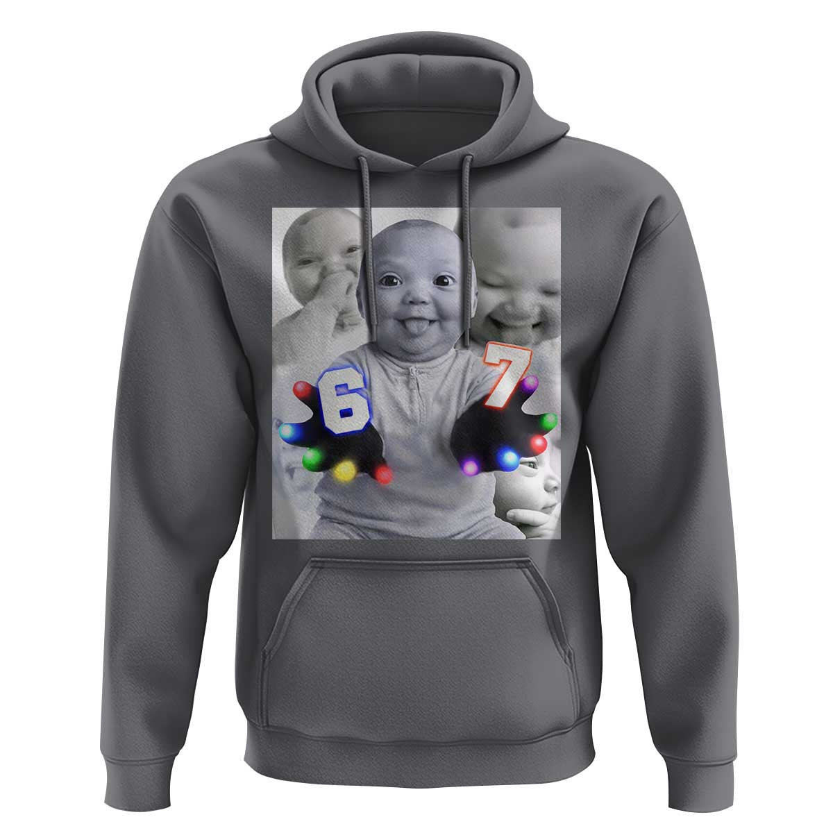 Gloving Niche 67 Ai Baby Meme Hoodie Six Seven Hand Funny Laughing Baby