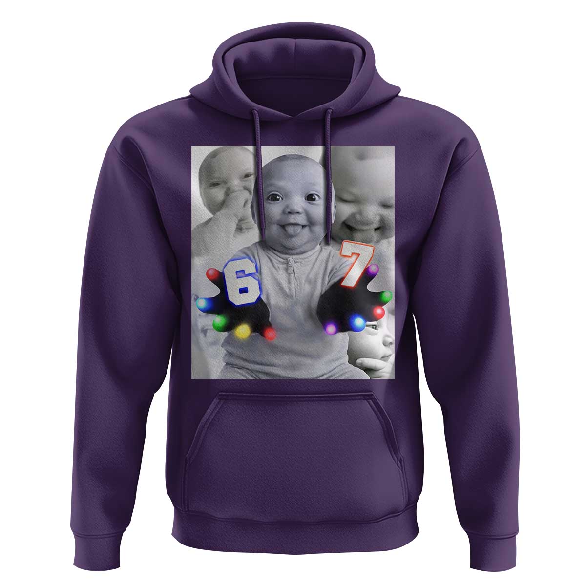 Gloving Niche 67 Ai Baby Meme Hoodie Six Seven Hand Funny Laughing Baby