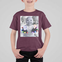 Gloving Niche 67 Ai Baby Meme T Shirt For Kid Six Seven Hand Funny Laughing Baby