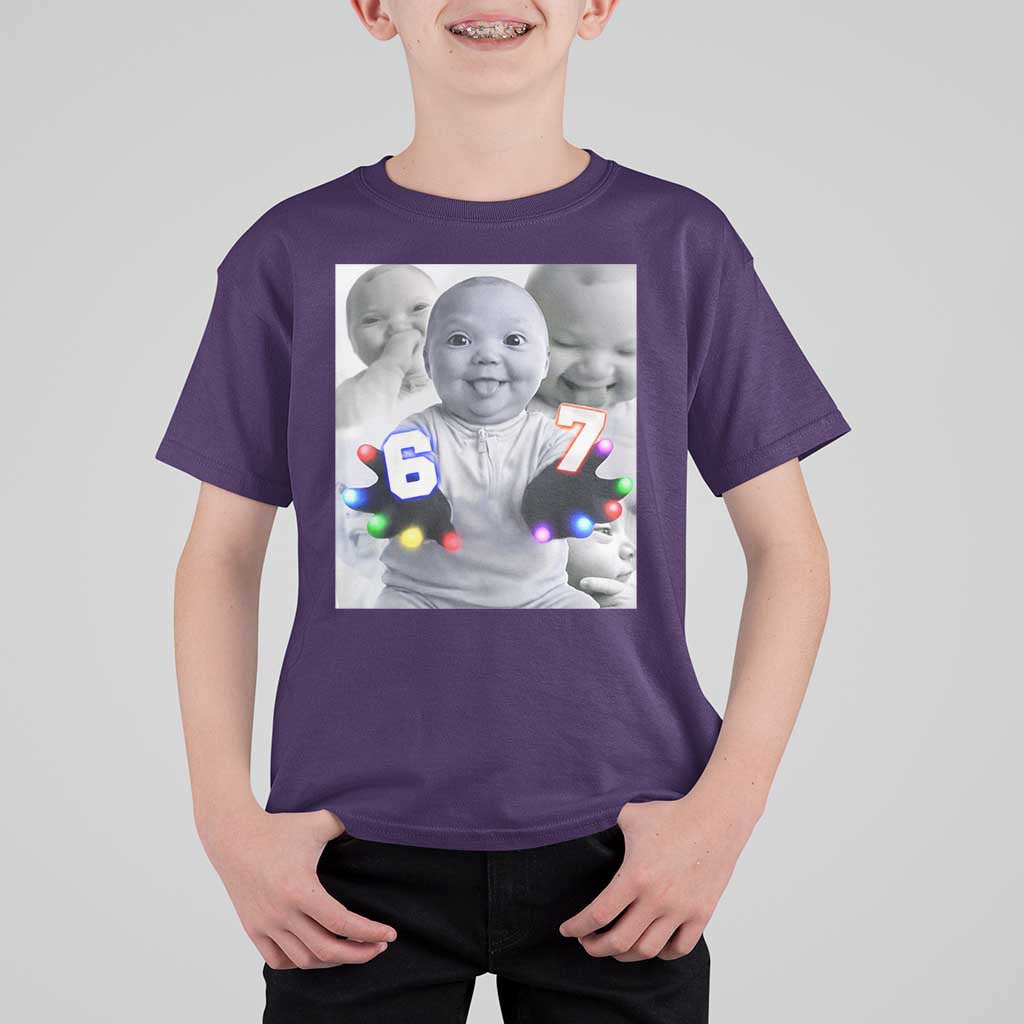 Gloving Niche 67 Ai Baby Meme T Shirt For Kid Six Seven Hand Funny Laughing Baby