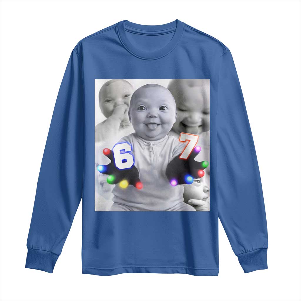 Gloving Niche 67 Ai Baby Meme Long Sleeve Shirt Six Seven Hand Funny Laughing Baby