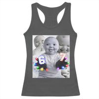 Gloving Niche 67 Ai Baby Meme Racerback Tank Top Six Seven Hand Funny Laughing Baby