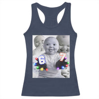 Gloving Niche 67 Ai Baby Meme Racerback Tank Top Six Seven Hand Funny Laughing Baby