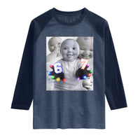Gloving Niche 67 Ai Baby Meme Raglan Shirt Six Seven Hand Funny Laughing Baby