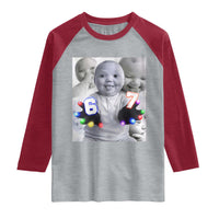 Gloving Niche 67 Ai Baby Meme Raglan Shirt Six Seven Hand Funny Laughing Baby