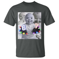 Gloving Niche 67 Ai Baby Meme T Shirt Six Seven Hand Funny Laughing Baby