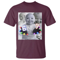 Gloving Niche 67 Ai Baby Meme T Shirt Six Seven Hand Funny Laughing Baby