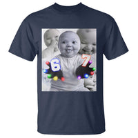 Gloving Niche 67 Ai Baby Meme T Shirt Six Seven Hand Funny Laughing Baby