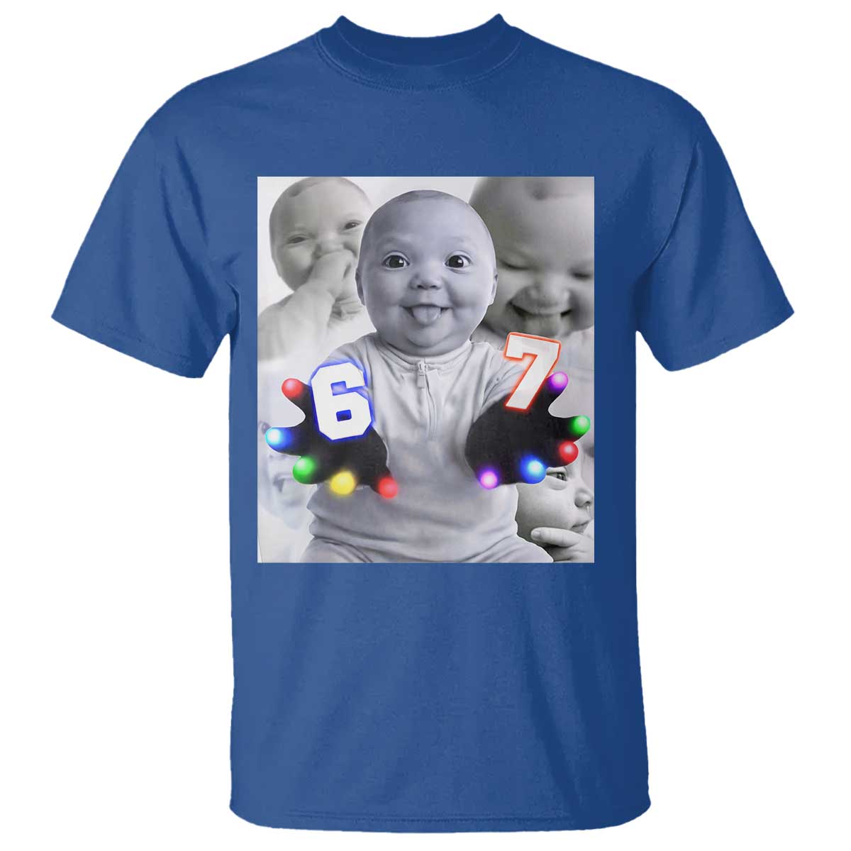 Gloving Niche 67 Ai Baby Meme T Shirt Six Seven Hand Funny Laughing Baby