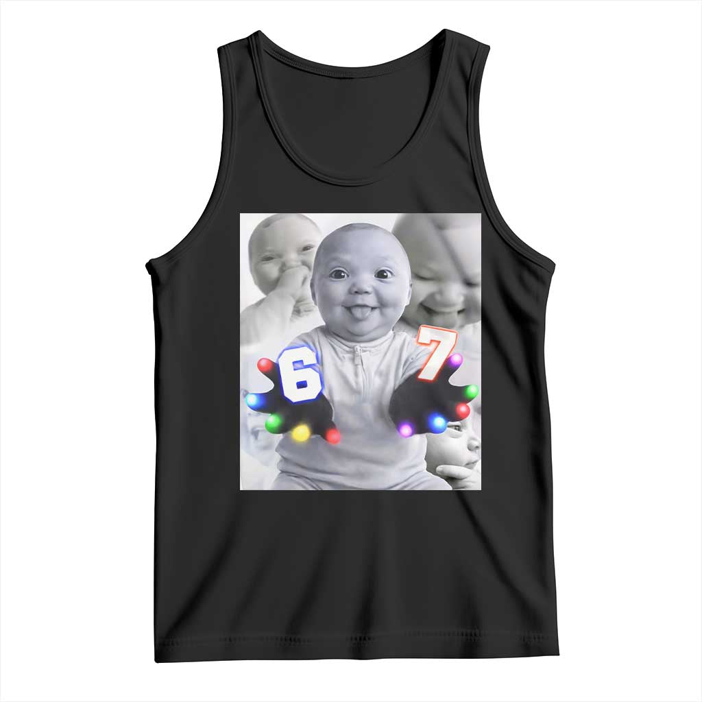 Gloving Niche 67 Ai Baby Meme Tank Top Six Seven Hand Funny Laughing Baby