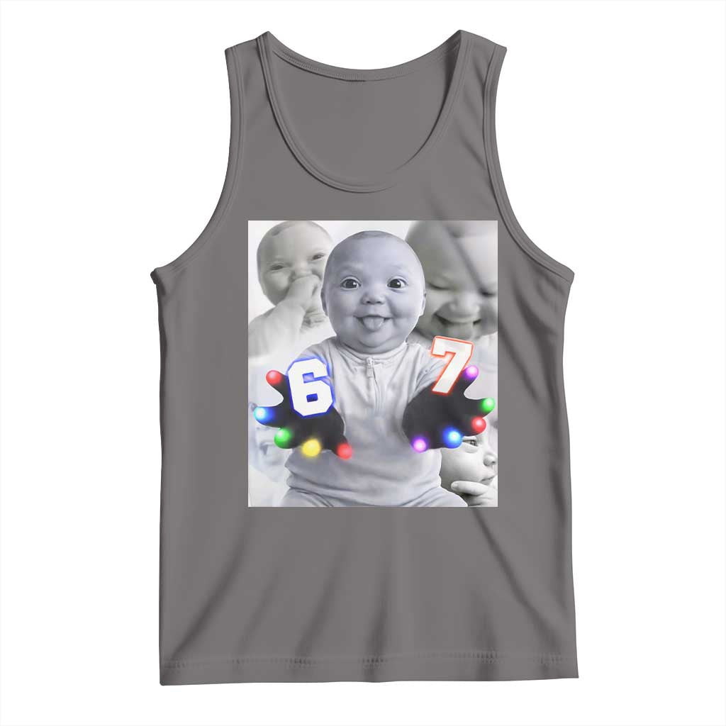 Gloving Niche 67 Ai Baby Meme Tank Top Six Seven Hand Funny Laughing Baby
