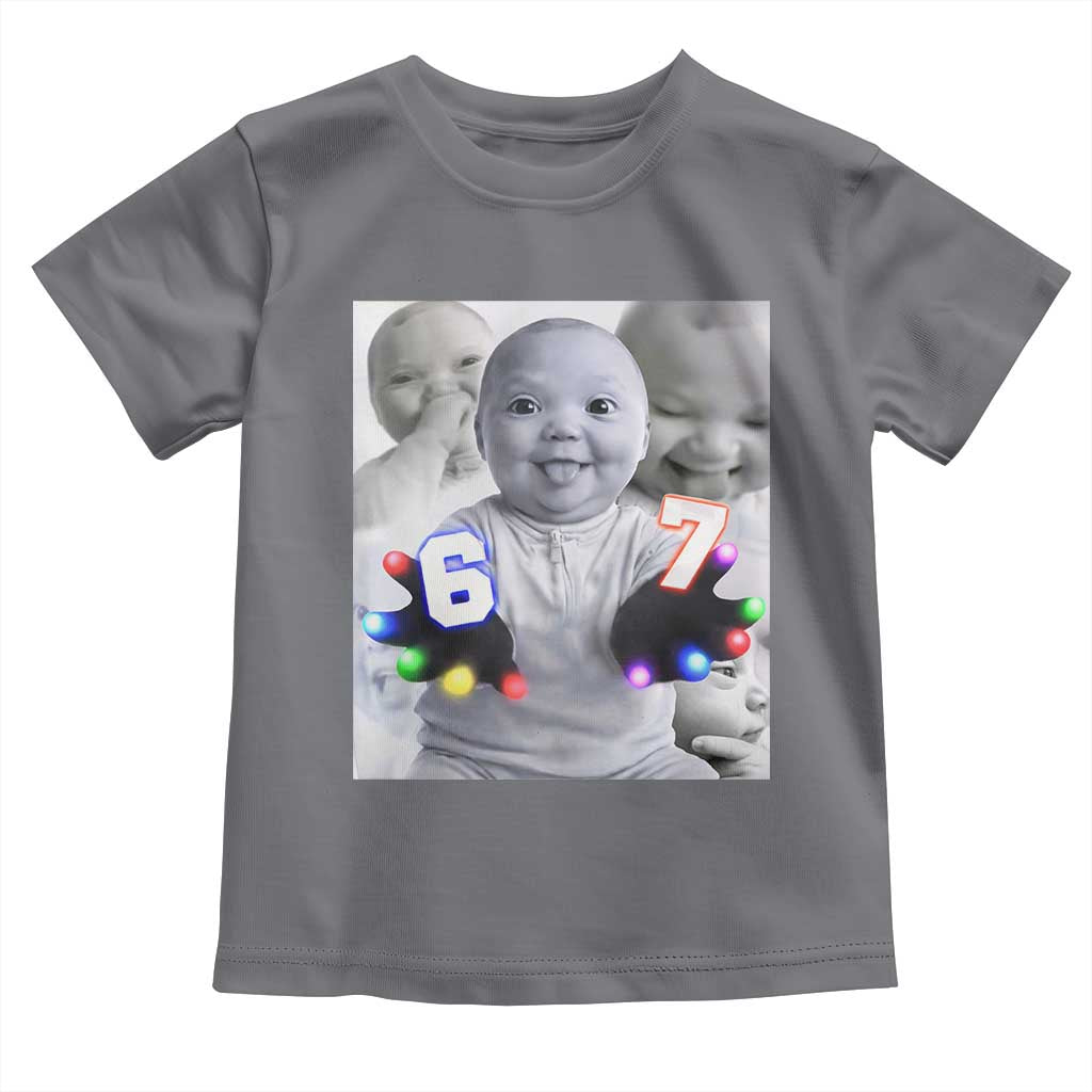 Gloving Niche 67 Ai Baby Meme Toddler T Shirt Six Seven Hand Funny Laughing Baby