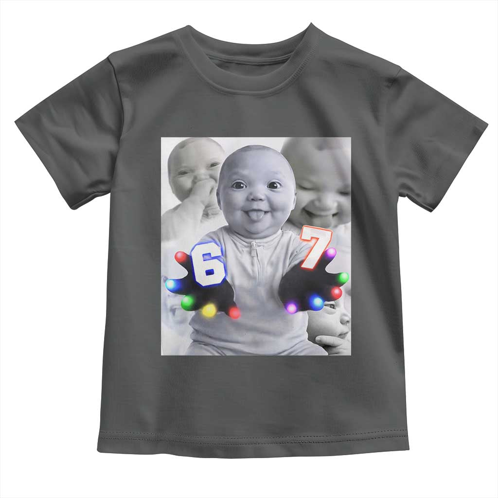 Gloving Niche 67 Ai Baby Meme Toddler T Shirt Six Seven Hand Funny Laughing Baby