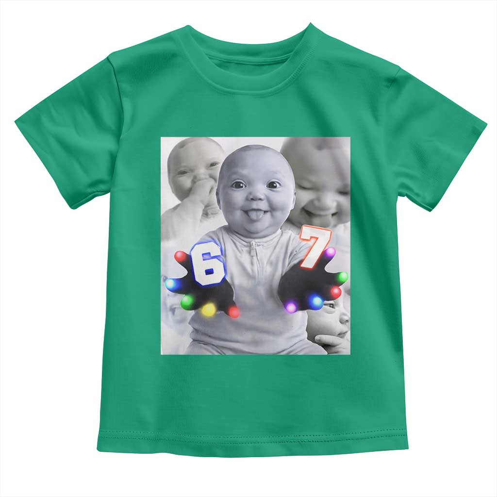 Gloving Niche 67 Ai Baby Meme Toddler T Shirt Six Seven Hand Funny Laughing Baby